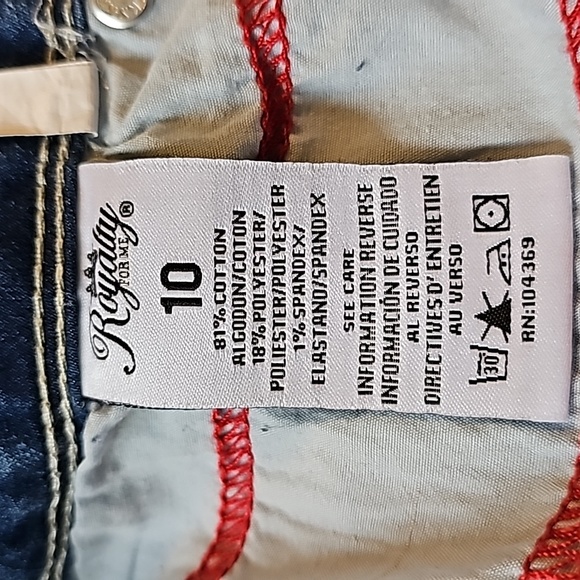 Royalty Stretch Denim Jeans. Size 10. Inseam 29". - Picture 5 of 5
